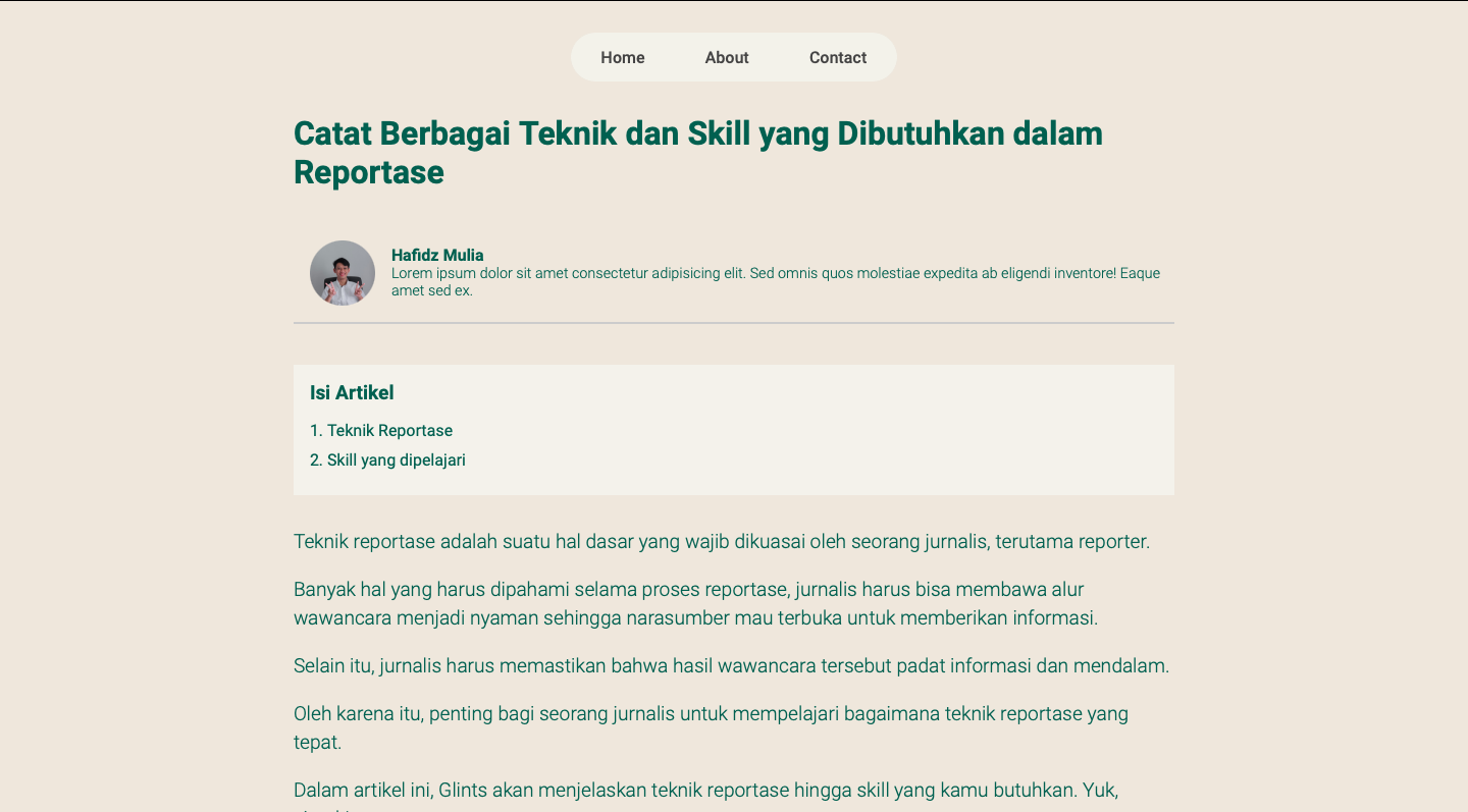 Responsive News Website